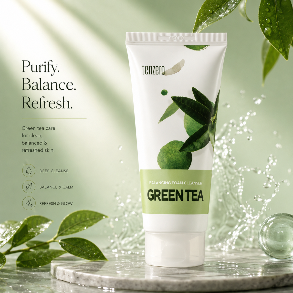 Balancing Foam Cleanser - Greentea (100ml)